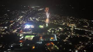 Swanley at night and a clip of the Rec fireworks [upl. by Eilac]