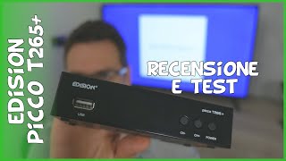 Edision Picco T265 recensione decoder per nuovo digitale terrestre dvbt2 Main 10 HEVC 10 bit [upl. by Aitnohs]