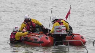 Clacton RNLI DClass Inshore Lifeboat Launch 16th Nov 2024 [upl. by Leiram]