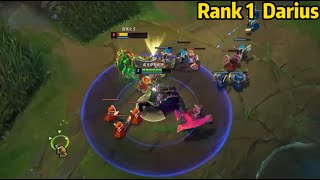 Rank 1 Darius He Makes Master Tryndamere Look Like AI [upl. by Nairdad]