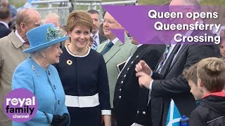 Queen opens historic Queensferry Crossing [upl. by Adnamor]