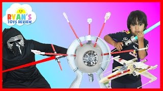 Family Fun Games for kids Star Wars Boom Boom Balloon Challenge [upl. by Ahsai]