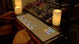 LinnStrument Step Sequencer Jam with Modular Synths and FH1 [upl. by Nuahc]