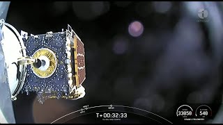 SpaceX deploys the Instelsat 40e satellite with NASA TEMPO in amazing view from space [upl. by Saunder]