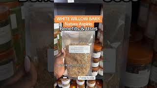 White Willow BarkNature aspirinBenefits amp Uses femmeyogipreneur whitewillowbark herbal medicine [upl. by Ayotyal]