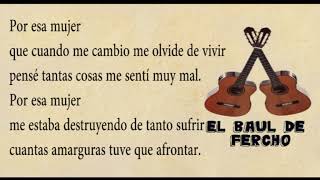 Por esa mujer Dario Gomez Letra [upl. by Adnileb477]