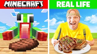 I Ate Every Minecraft Food In Real Life [upl. by Esinek]