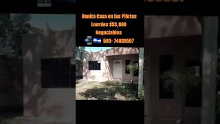 Casa en venta Las Piletas Lourdes 53000 Neg📲 🇸🇻 50374938597 [upl. by Buhler]