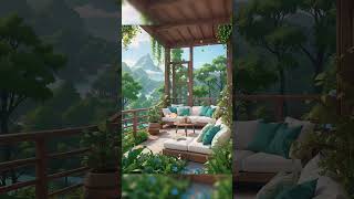 Unwind on a Beautiful Balcony Relax Relieve Anxiety and Enjoy the Scenic View healing 治愈系风景 [upl. by Ruth]