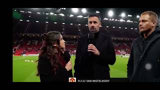 The interview with Ruud van Nistelrooy at the end of the match against PAOK🇬🇬🇬🇷 [upl. by Ehtnax]