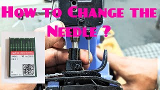 How to change the needle of Bag Closer machine [upl. by Eetse]