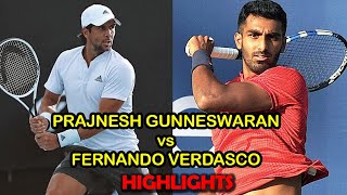 Prajnesh Gunneswaran vs F Verdasco Final Highlights  ATP Monterrey Challenger 2022 [upl. by Lachus]