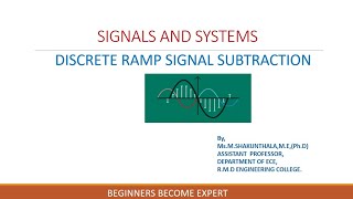 Discretetime ramp signal subtraction [upl. by Ardnuaek]