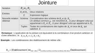 Algèbre relationnelle partie2  jointure [upl. by Freytag272]