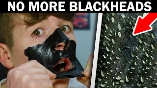 DIY EASY BLACKHEAD REMOVER Peel Off Mask  REMOVES EVERYTHING [upl. by Demb]