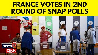 France Election  France Votes In 2nd Round Of Parliamentary Polls As Far Right Eyes Power  N18G [upl. by Connolly31]