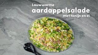 Aardappelsalade met ei en tonijn  Recept  Allerhande [upl. by Gurtner]