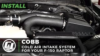 20172019 Raptor Install COBB Cold Air Intake System [upl. by Ainyt199]