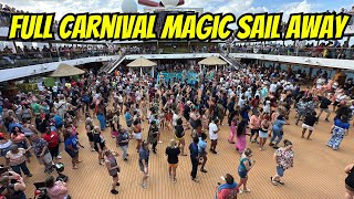 Full Sail Away Party on Carnival Magic [upl. by Yenahteb]