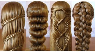 Most Beautiful Hairstyles for girls ♥️ Easy Hairstyles ♥️ Coiffures simples et belles [upl. by Hsirrap]