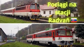 Pociągi na stacji Radvaň 10112023 travel slovakia 🇸🇰 [upl. by Eylrahc]