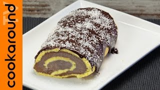 Rotolo al cioccolato Ricette dolci sfiziosi [upl. by Yoj]