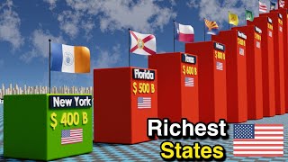 Richest US States 2024 [upl. by Denys]