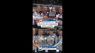 Team Homan and Team Mouat defended titles  2024 Coop Canadian Open [upl. by Yanej216]