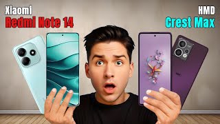 Xiaomi Redmi Note 14 Vs HMD Crest Max  Full Comparison  Which one is Best [upl. by Pilif]