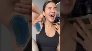 Does armpit wax HURT 😭😭 waxingathome waxtips hairremoval howtowax hardwax waxkit [upl. by Akisey827]