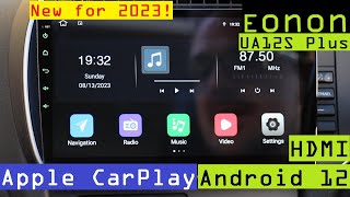 FLAGSHIP 2023 Eonon UA12S Plus Car Head Unit  Android 12  HDMI  8 Core  4gb RAM  Carplay [upl. by Cly]