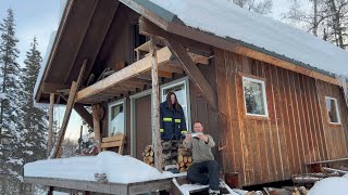 Cabin Life in Alaska  Embracing the Bitter Cold New Years Eve  Nordland 49 [upl. by Annahsohs]