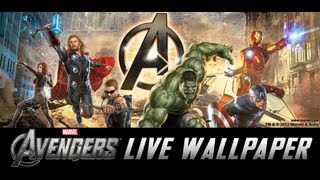 The Avengers Live Wallpaper wClocks [upl. by Ummersen]