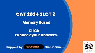 Slot 2 Questions of CAT 2024  Quant video solutions cat2024 [upl. by Ikcin]