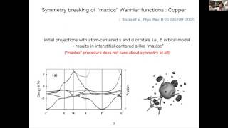 Symmetryadapted Wannier Functions  Yusuke Nomura [upl. by Norabel85]