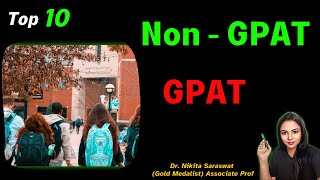 Top 10 MPharm Colleges in India Top M Pharm college for GPAT amp nonGPAT Fees Seats Exam Branch [upl. by Sharai181]