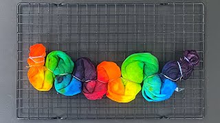 How to Tie Dye  Rainbow Mermaid Scales Ice Dye T Shirt [upl. by Jelks994]