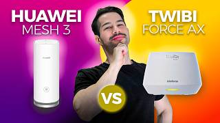 Huawei Mesh 3 vs Twibi Force AX Qual é o Melhor Roteador Mesh WiFi 6 [upl. by Heinrik]