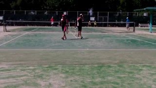 ソフトテニス 中学近畿夏季2012 男子 個人戦 準々決勝 奥村・奥村（安土中学）ー田中・二階堂（隅田中学） [upl. by Dash419]