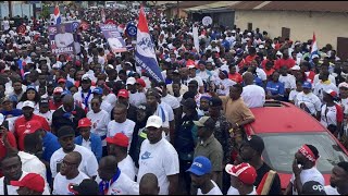 LIVE NPPS OFIE KWAN Walk with Dr Bawumia Sammy Awuku Asamoa Gyan Obour Kalyboss Massive crowd [upl. by Nico]