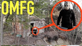 you wont believe what my drone caught on camera in the Jason Voorhees Forest  we found him [upl. by Gretta]