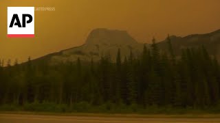 Fastmoving wildfire in the Canadian Rockies ravages the resort town of Jasper [upl. by Eicyal944]