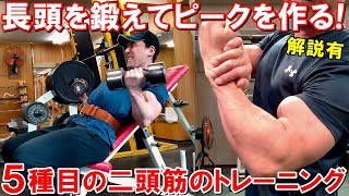 【筋トレ】上腕二頭筋の長頭から鍛えてピークを作る！POF法で鍛える5種目のトレーニング【解説有】 [upl. by Oswin749]