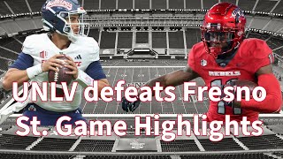 2024 UNLV 40 vs Fresno State 32  UNLV Dominates 5914 at Allegiant Stadium  Highlights [upl. by Suirred427]