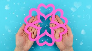 How to make decorations for Valentines Day  Paper craft tutorial [upl. by Weisburgh631]