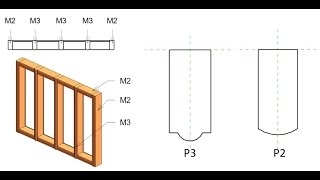 Modular Construction 1 Mullion Profile Family Revit [upl. by Halyhs]