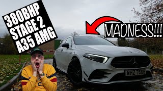 A35 AMG STAGE 2 380BHP ABSOLUTE MADNESS [upl. by Yelyab515]