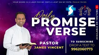 NOVEMBER  05TH  DAILY PROMISE VERSE  PASTOR D JAMES VINCENT  ESTHER PRAYER HOUSE [upl. by Llerrem]