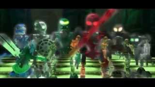 Bionicle The Legend of Mata Nui  Toa Kaita and Manas Fight [upl. by Cid]