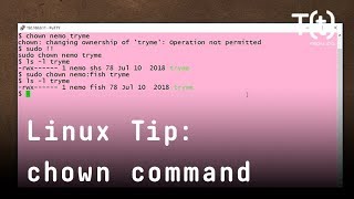 How to use the chown command 2Minute Linux Tip [upl. by Nussbaum]